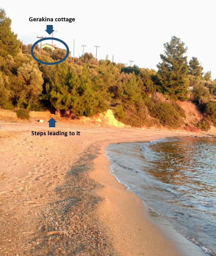 Gerakina Beach Cottage Psakoudia Ngoại thất bức ảnh